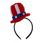 Independence Day novelty plush mini top hat headband