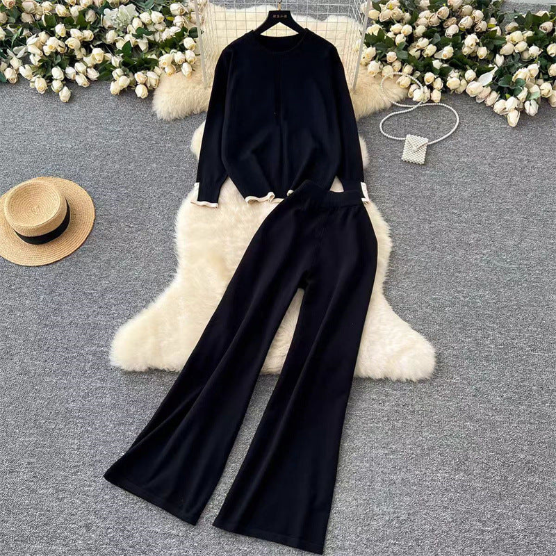 Women's Fashionable and Comfortable Knit Loungewear Set