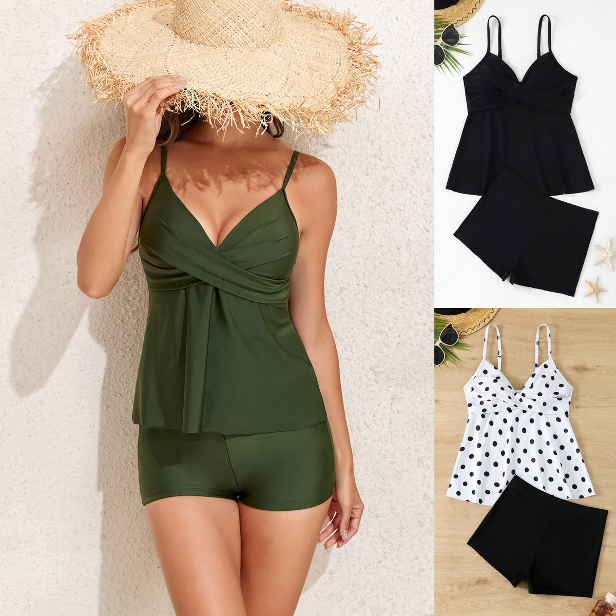 Women's Swimsuit with Skirt and Shorts