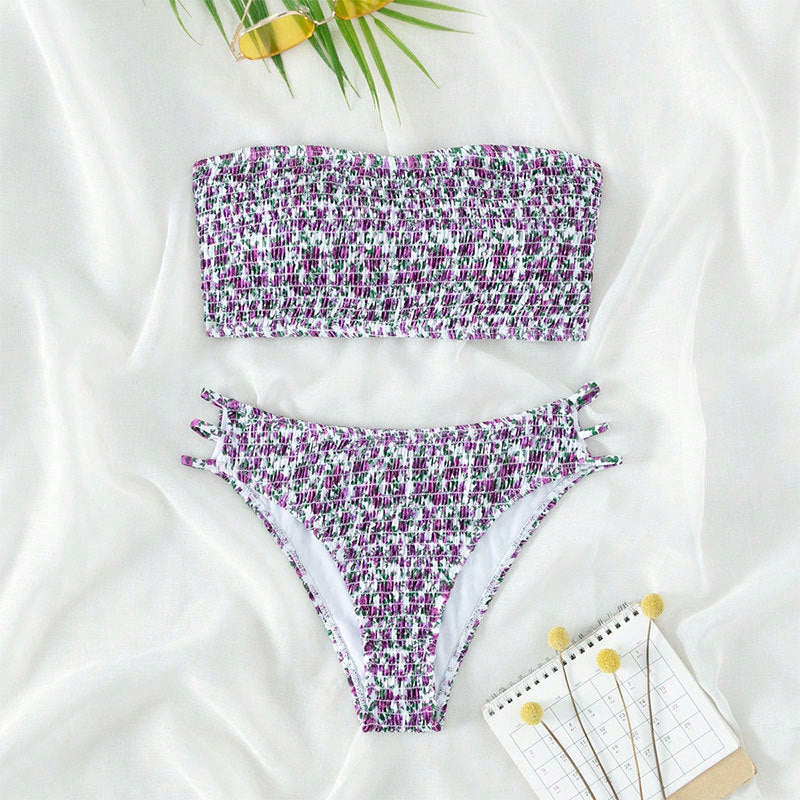 Women's Bandeau Bikini with Sophisticated Knot Design