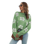 Women's Casual Floral Sweater