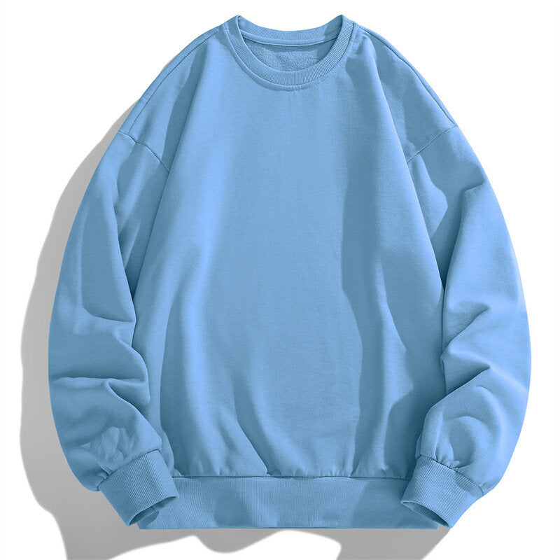 Women's Comfortable Sweatshirt with Casual Cut and Elastic Waistband