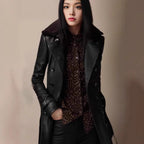 Elegant Women's Trench Coat with Closable Collar