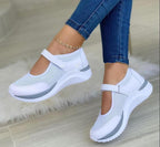 Women's Breathable Slip-On Sports Shoes with Heel Strap