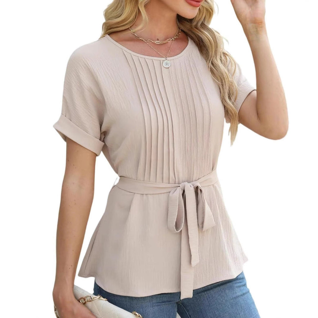 Women's Blouse with Pleats