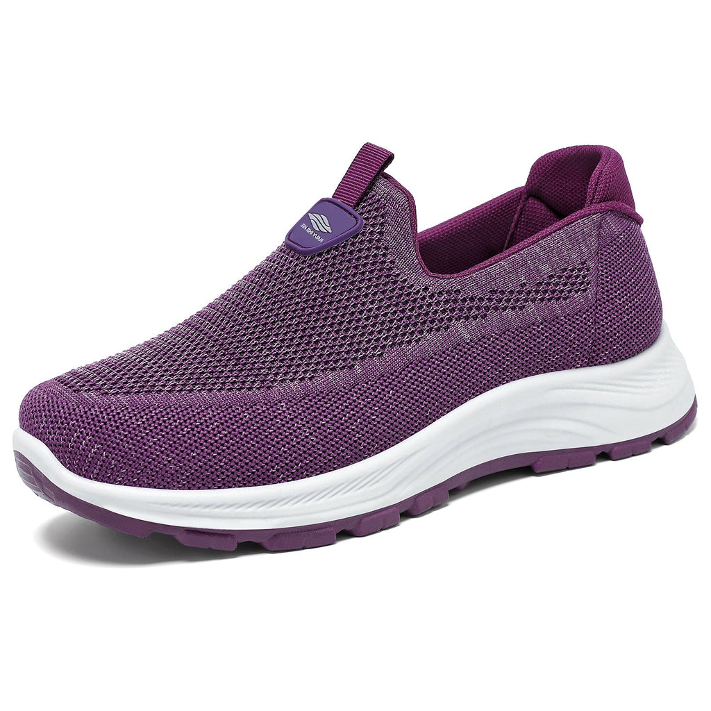 Women's Breathable Comfort Sneakers with Elastic Insert and Cushioning Sole