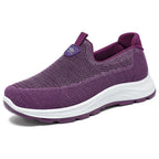 Women's Breathable Comfort Sneakers with Elastic Insert and Cushioning Sole
