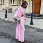 Women's Loungewear Combination with Wide-Cut Top and Wide Pants