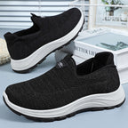 Women's Breathable Comfort Sneakers with Elastic Insert and Cushioning Sole