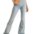 Women's High-Waisted Flared Jeans