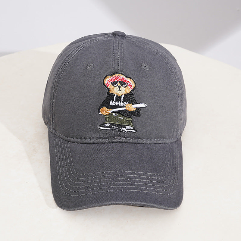 Men's Embroidered Cartoon Character Baseball Cap