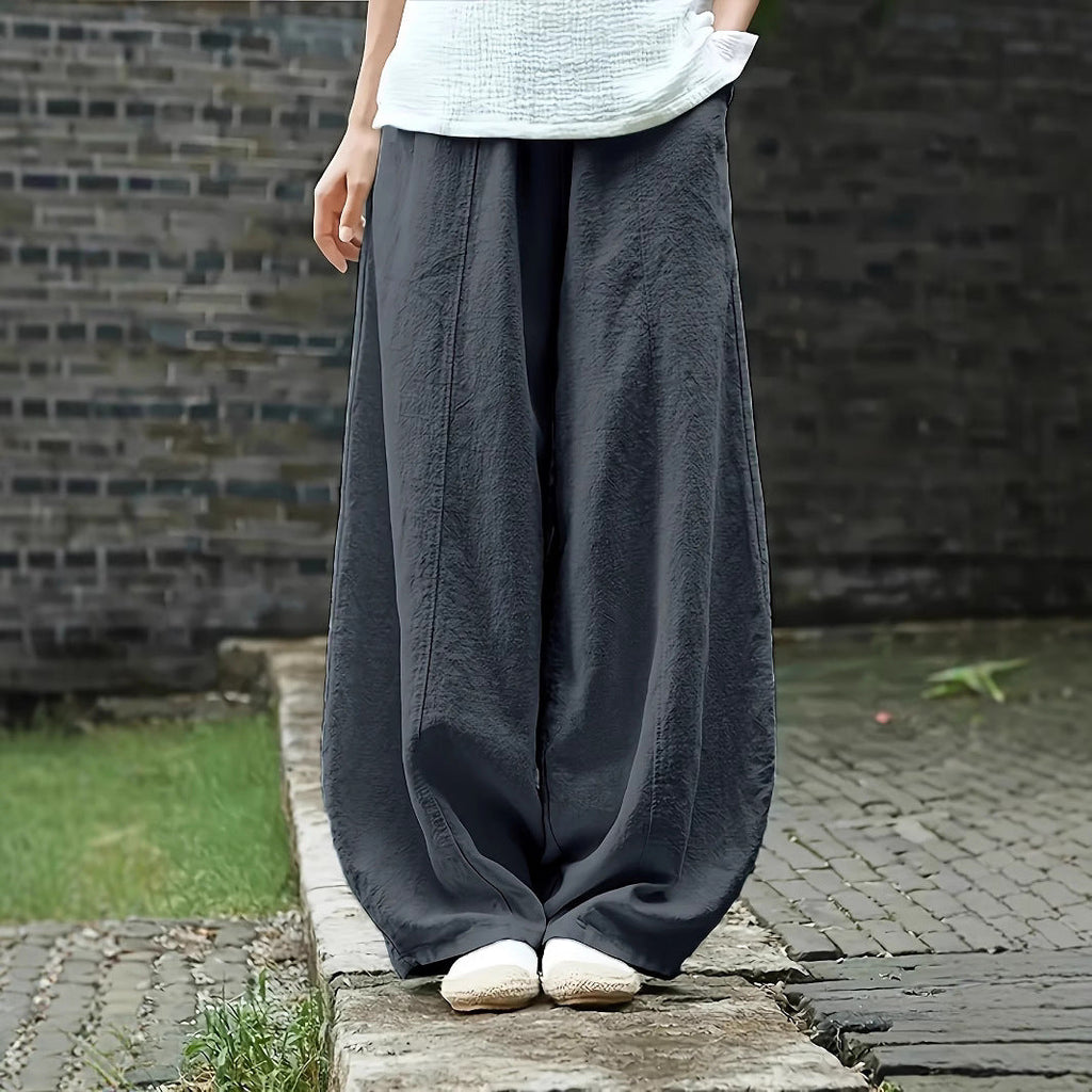 Elegant Palazzo Pants with Comfortable Fit and Loose Cut