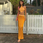 Women's Long Top and Maxi Skirt Set