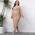 Women's Elegant Lightweight Mesh Beach Cover-Up