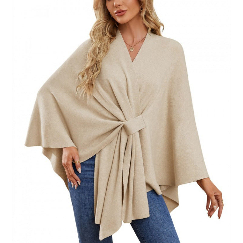 Women's Fashionable Wrap Coat with Trendy Design