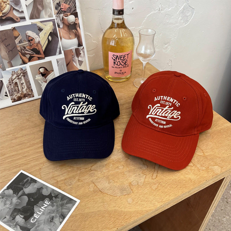 Men's Vintage-Inspired Cotton Baseball Cap