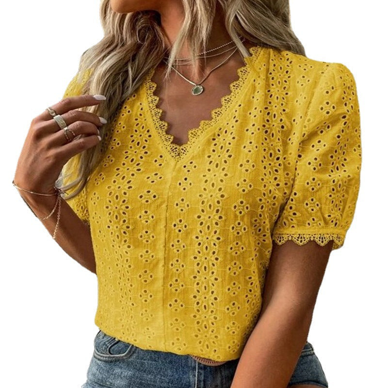 Women's Eyelet Blouse