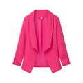 Women's Elegant Blazer with Casual Cut and Stylish Sleeves