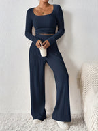 Women's Loungewear Set with Elegant Textured Design