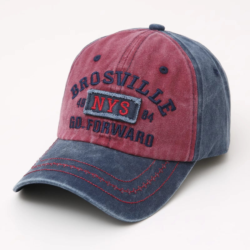Men's Vintage-Inspired Distressed Baseball Cap