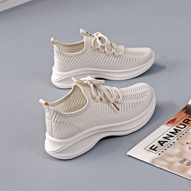 Women's Breathable Casual Sneakers with Flexible Sole