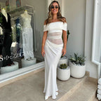 Women's Elegant Off-Shoulder Evening Dress