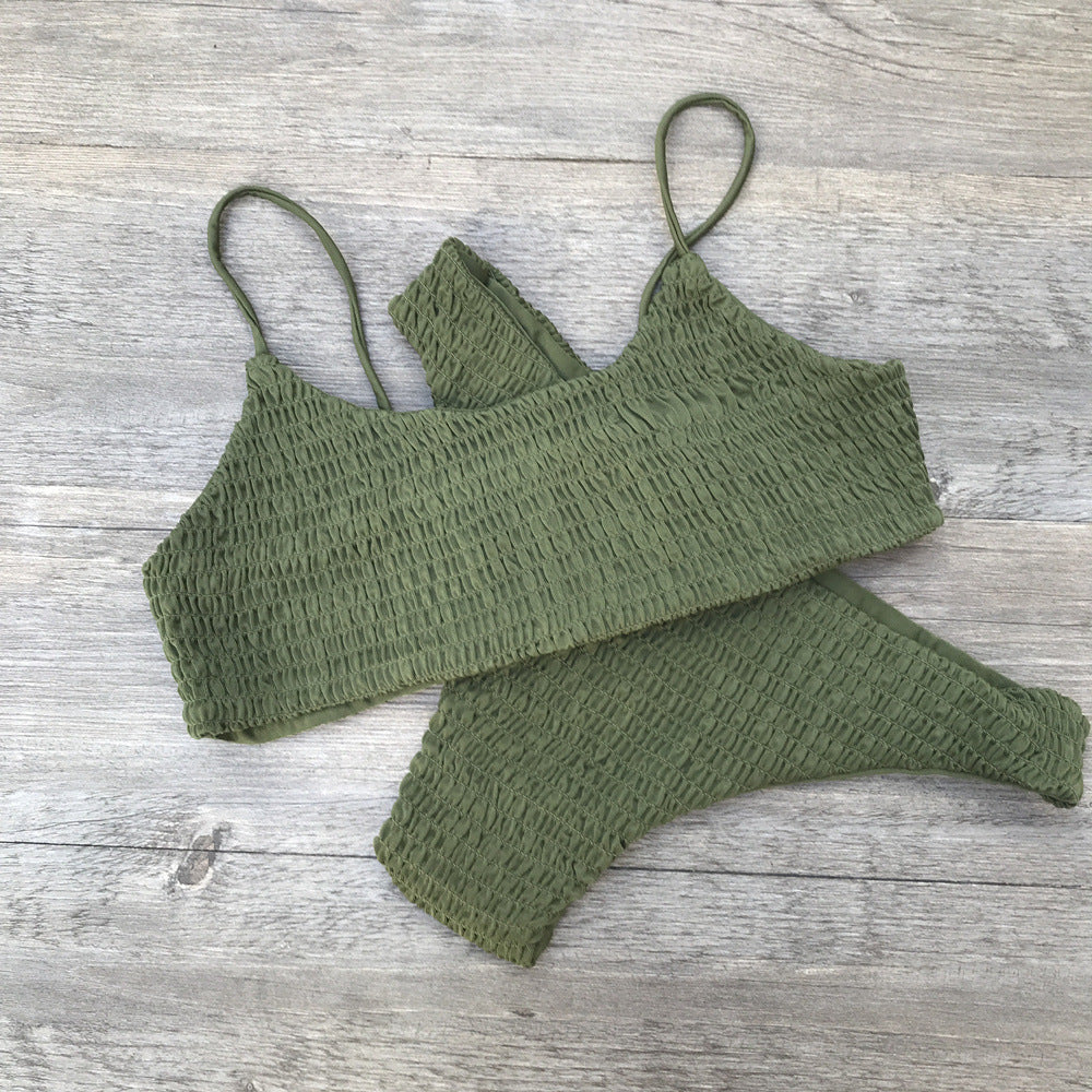 Women's Ruched Swimsuit Set