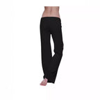 Women's Comfortable Casual Pants with Side Pockets and Elastic Waist