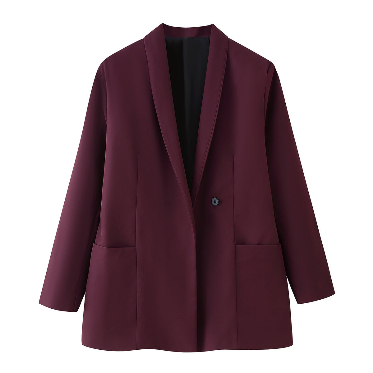 Elegant Blazer Jacket with Pockets and Modern Cut