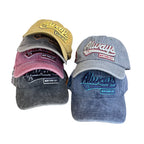 Men's Vintage-Inspired Distressed Cotton Baseball Cap