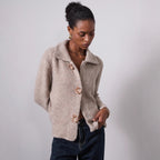 Women's Elegant Cardigan with Decorative Button Details