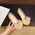 Women's Ballet Flats with Decorative Bow