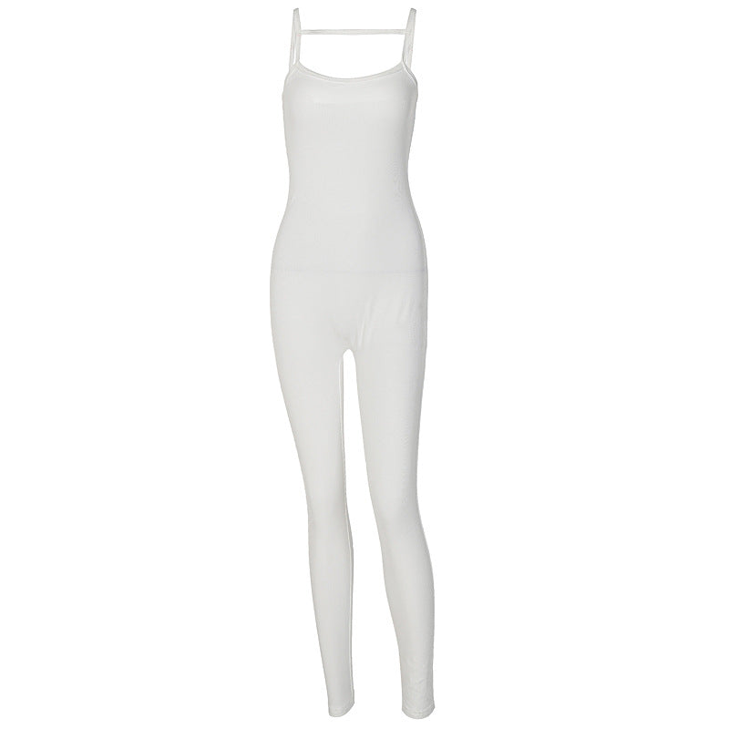 Women's Slim-Fit Long-Sleeve Jumpsuit