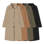 Elegant Transitional Jacket with Practical Pockets