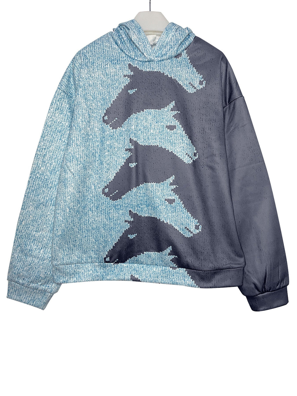 Women's Cozy Horse Print Hoodie