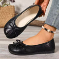 Women's Ballet Flats with Bow Detail