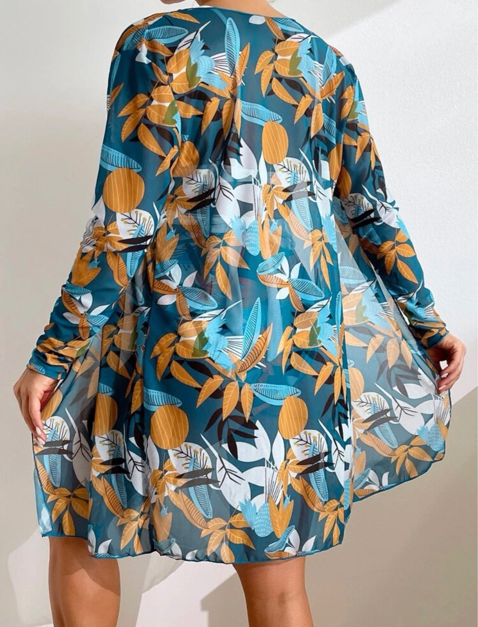 Women's Swimwear with Floral Cover-Up