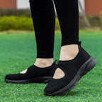 Breathable Women's Slip-On Sneakers with Elastic Upper and Cushioned Sole