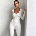 Women's Long Sleeve Bodycon Jumpsuit