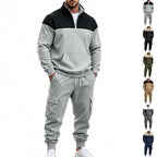 Men's Leisure Training Suit with Quilted Details
