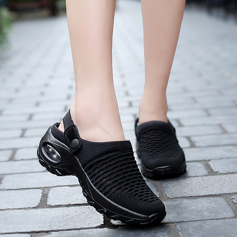 Women's Breathable Clogs with Elastic Comfort and Non-Slip Sole