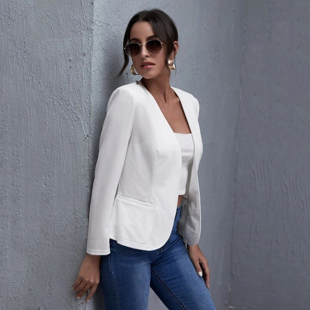Women's Elegant Blazer with Pockets