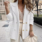 Women's Tailored Double-Breasted Cardigan