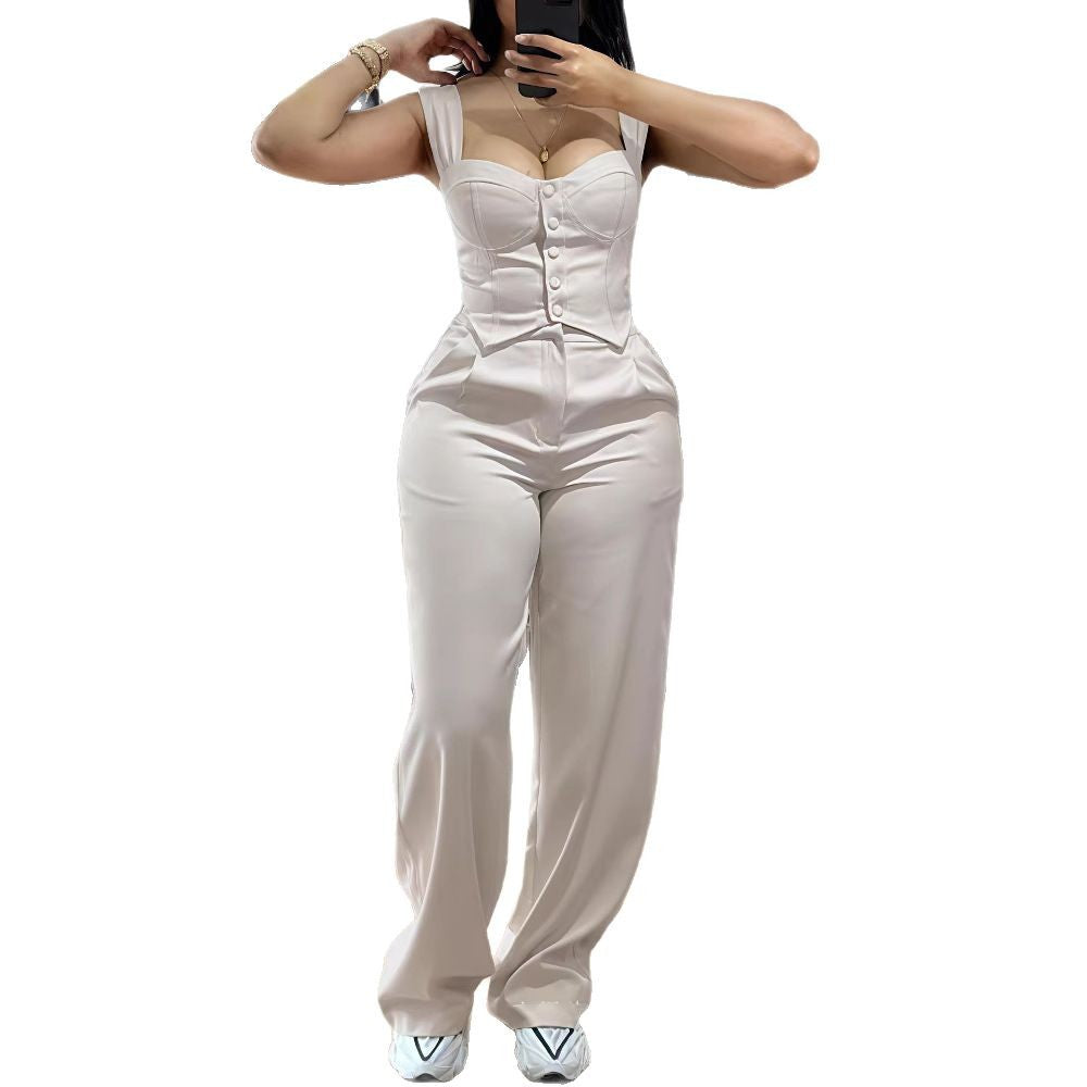 Women's Elegant Form-Fitting Jumpsuit