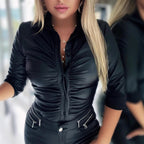 Women's Fitted Shirt with Ruching