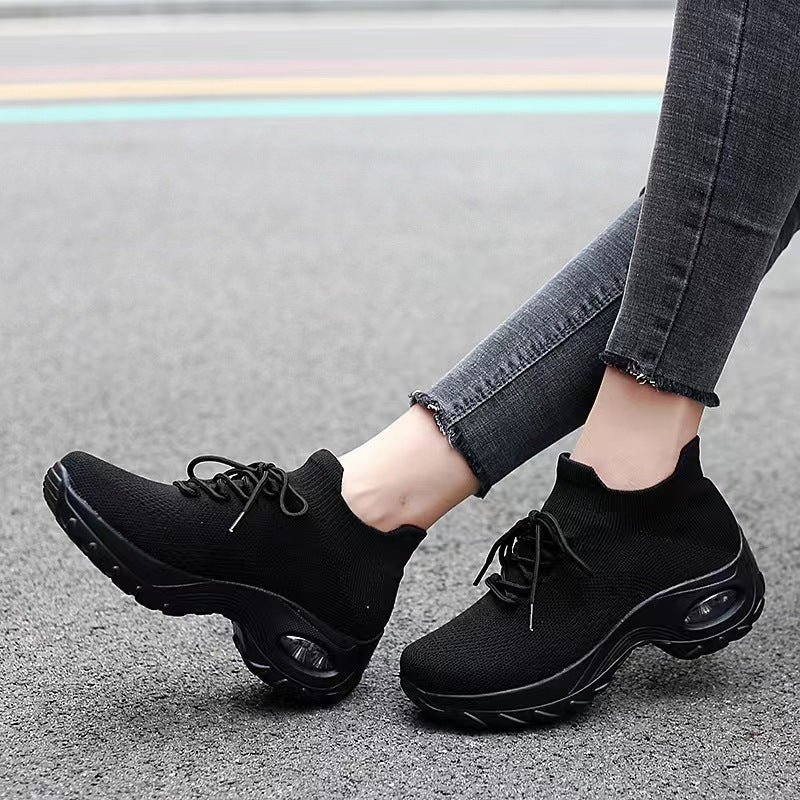 Women's Breathable Comfort Sneakers with Elastic Upper