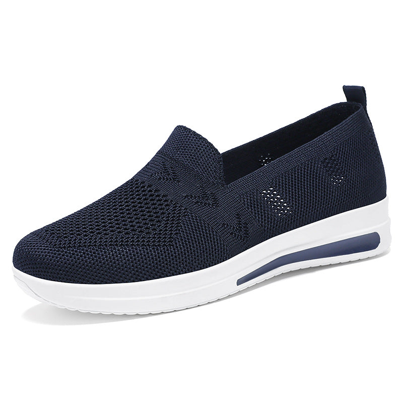 Women's Breathable Slip-On Sneakers with Flexible Upper and Comfortable Footbed