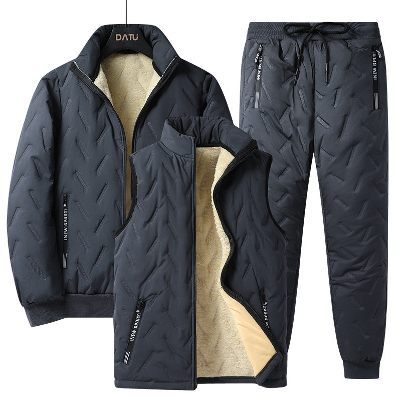 Men's Three-Piece Quilted Winter Set
