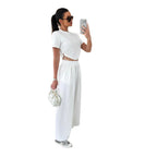 Women's Relaxed Set with Fashionable Lace-Up Details
