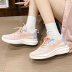 Women's Breathable Casual Sneakers with Shock-Absorbing Upper